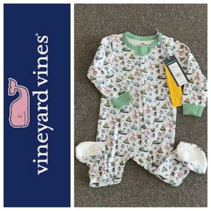 NWT Vineyard Vines Kids Nautical Icon HOLIDAY CHRISTMAS One-Piece sz 6-12 months